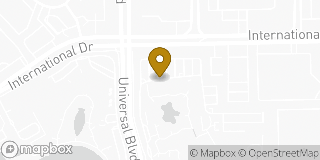 Map showing the location of Starbucks in Orlando, FL 32819