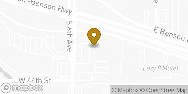 Map showing the location of Amazon Locker - Matter in Tucson, AZ 85713
