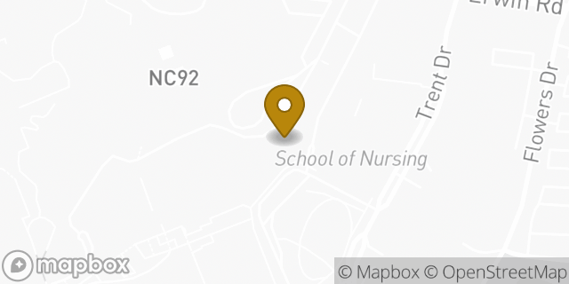 Map showing the location of Panera Bread in Durham, NC 27710