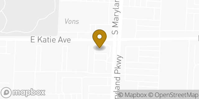 Map showing the location of McDonald's in Las Vegas, NV 89119