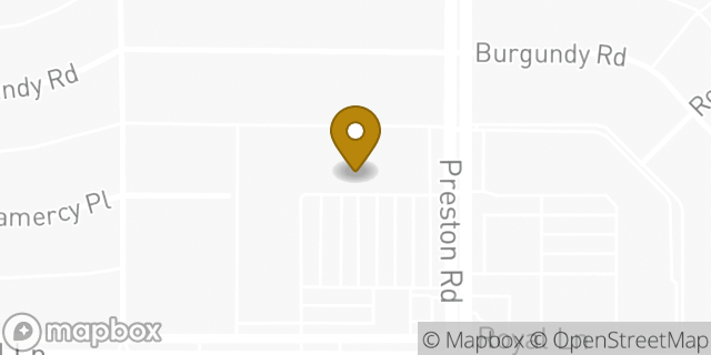 Map showing the location of Tom Thumb in Dallas, TX 75230