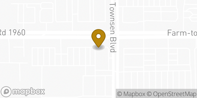 Map showing the location of Bank Of America in Humble, TX 77338