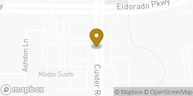 Map showing the location of Starbucks in Frisco, TX 75035