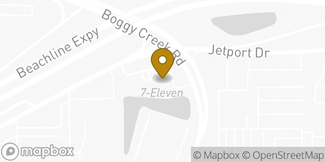 Map showing the location of Amazon Locker - Topaz in Orlando, FL 32809