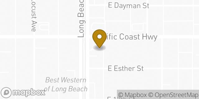 Map showing the location of Amazon Locker - Sidecar in Long Beach, CA 90813