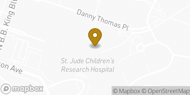 Map showing the location of Starbucks Coffee Company in Memphis, TN 38105