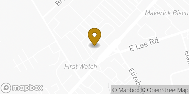 Map showing the location of Starbucks Coffee Company in Taylors, SC 29687