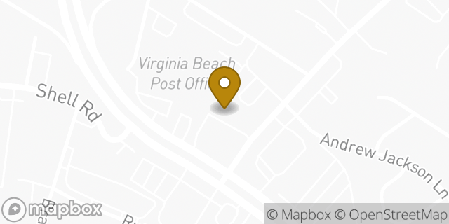 Map showing the location of 7-Eleven in Virginia Beach, VA 23455