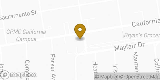 Map showing the location of ATM Walgreens in San Fransicso, CA 94118