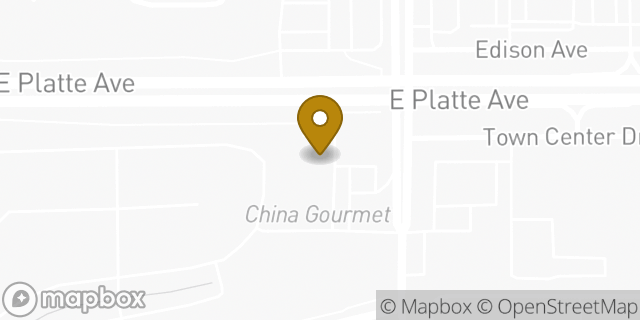 Map showing the location of EZPAWN in Colorado Springs, CO 80916