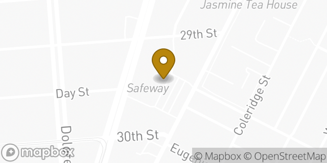Map showing the location of Safeway in San Francisco, CA 94110