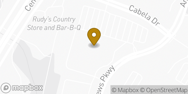 Map showing the location of Bass Pro Shops in Allen, TX 75002