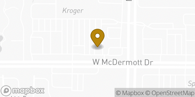 Map showing the location of Sonic Drive In in Allen, TX 75013