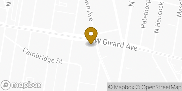 Map showing the location of Amazon Locker - Gwok in Philadelphia, PA 19123