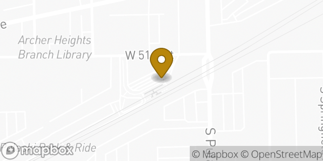 Map showing the location of Amazon Locker - Sandal in Chicago, IL 60632