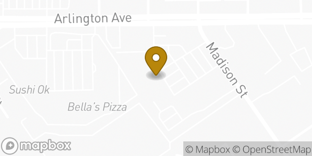 Map showing the location of Amazon Locker - Giants in Riverside, CA 92504