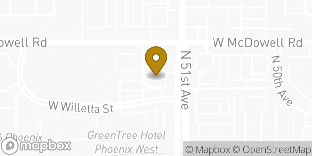 Map showing the location of McDonald's in Phoenix, AZ 85043