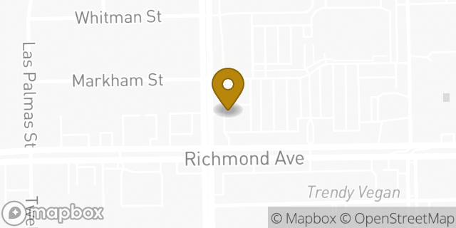 Map showing the location of Bank Of America in Houston, TX 77027