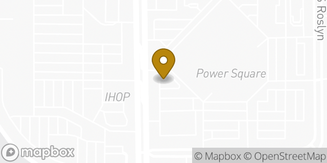 Map showing the location of Dunkin Donuts in Mesa, AZ 85209