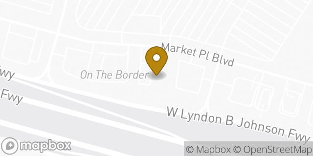 Map showing the location of Buffalo Wild Wings in Irving, TX 75063