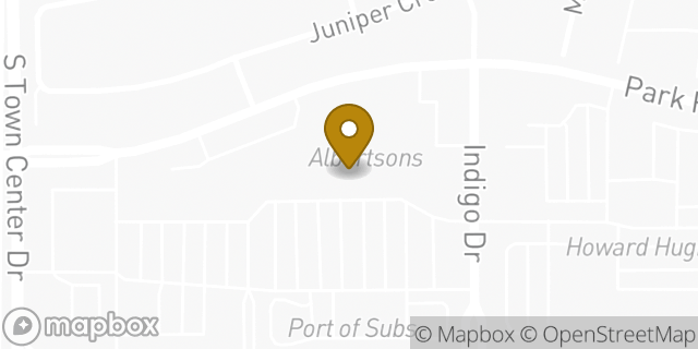Map showing the location of Albertsons in Las Vegas, NV 89135