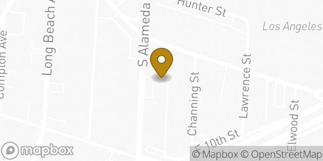 Map showing the location of Amazon Locker - Chalus in Los Angeles, CA 90021