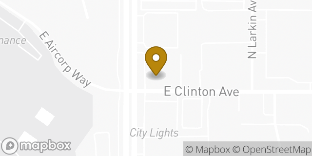 Map showing the location of Subway in Fresno, CA 93727