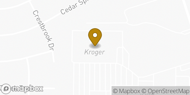 Map showing the location of Kroger Marketplace in Fort Worth, TX 76179