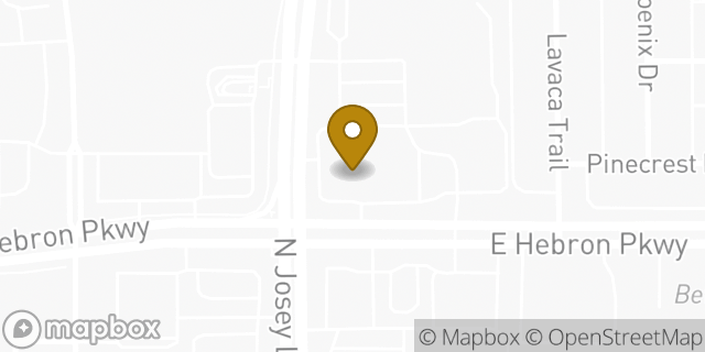 Map showing the location of Amazon Locker - Concern in Carrollton, TX 75010