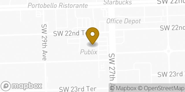 Map showing the location of Publix in Miami, FL 33145