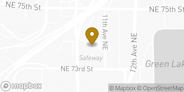 Map showing the location of Starbucks in Seattle, WA 98115
