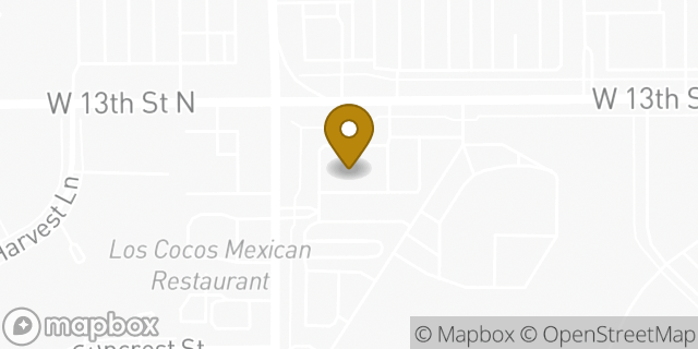 Map showing the location of QuikTrip in Wichita, KS 67212