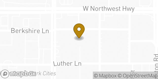 Map showing the location of ATM Target in Dallas, TX