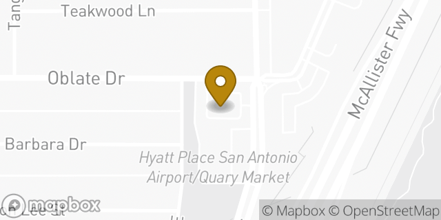 Map showing the location of Amazon Locker - Tessa in San Antonio, TX 78216