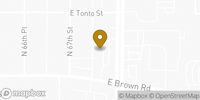 Map showing the location of Amazon Locker - Tripod in Mesa, AZ 85205