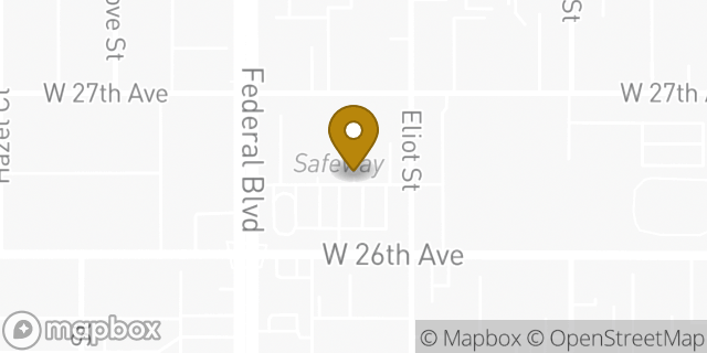 Map showing the location of Amazon Locker - Yang in Denver, CO 80211