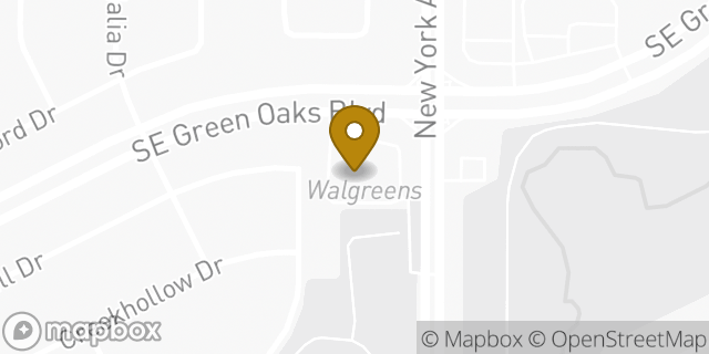 Map showing the location of ATM Walgreens in Arlington, TX