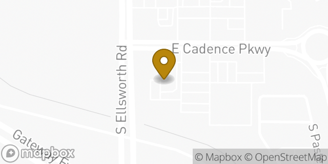 Map showing the location of McDonald's in Mesa, AZ 85212