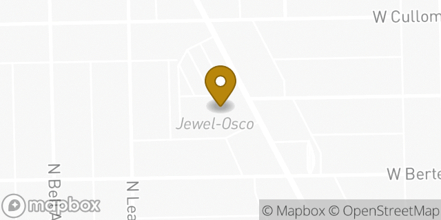 Map showing the location of Jewel-Osco in Chicago, IL 60618