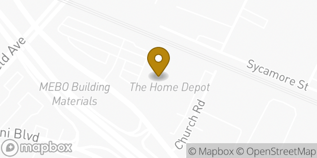 Map showing the location of The Home Depot in Commerce, CA 90040