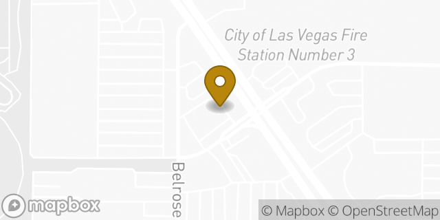 Map showing the location of EZPAWN in Las Vegas, NV 89106