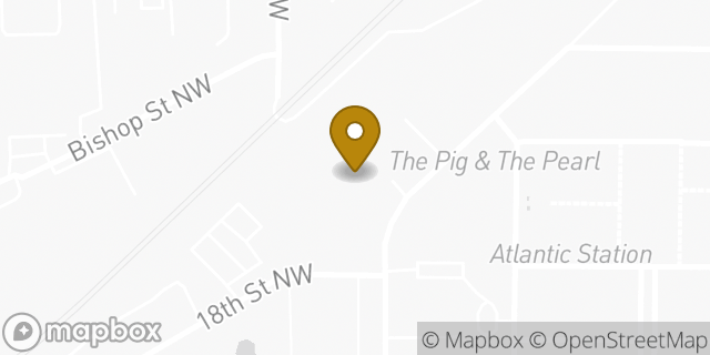 Map showing the location of Starbucks in Atlanta, GA 30363