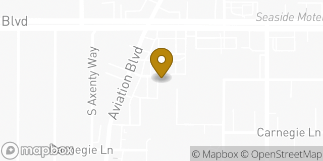 Map showing the location of Hertz in Redondo Beach, CA 90278