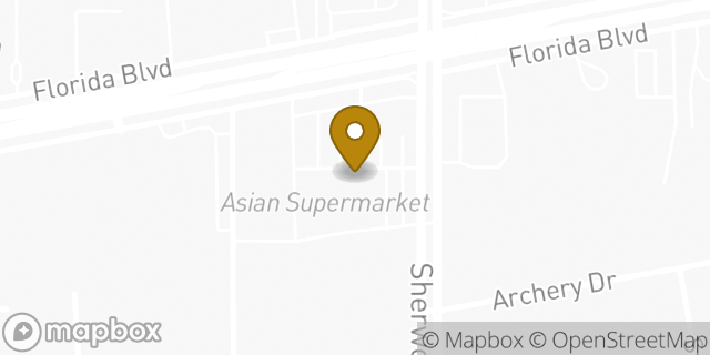 Map showing the location of Amazon Locker - Volleyball in Baton Rouge, LA 70815