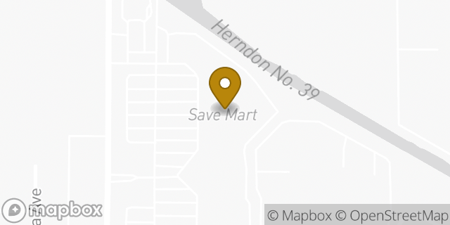 Map showing the location of Coinme in Fresno, CA 93705
