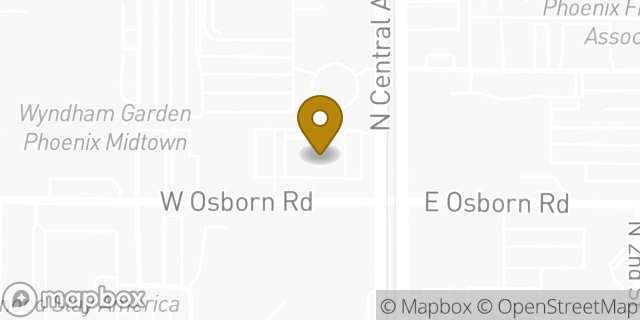 Map showing the location of ATM Walgreens in Phoenix, AZ