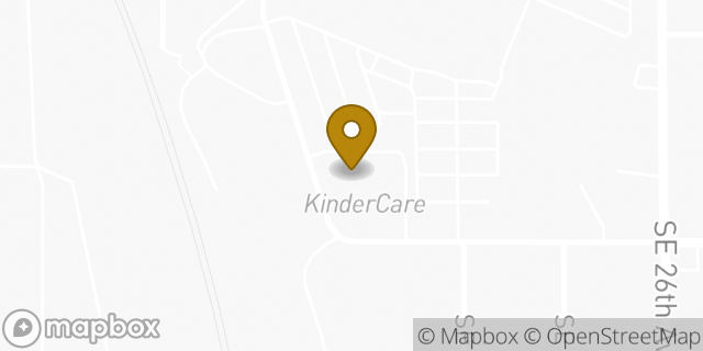 Map showing the location of KinderCare Learning Center in Portland, OR 97202