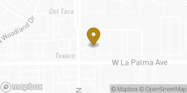 Map showing the location of Amazon Locker - Syntax in Anaheim, CA 92801