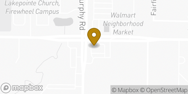 Map showing the location of Starbucks in Sachse, TX 75048