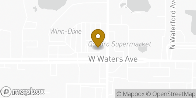 Map showing the location of McDonald's in Tampa, FL 33604